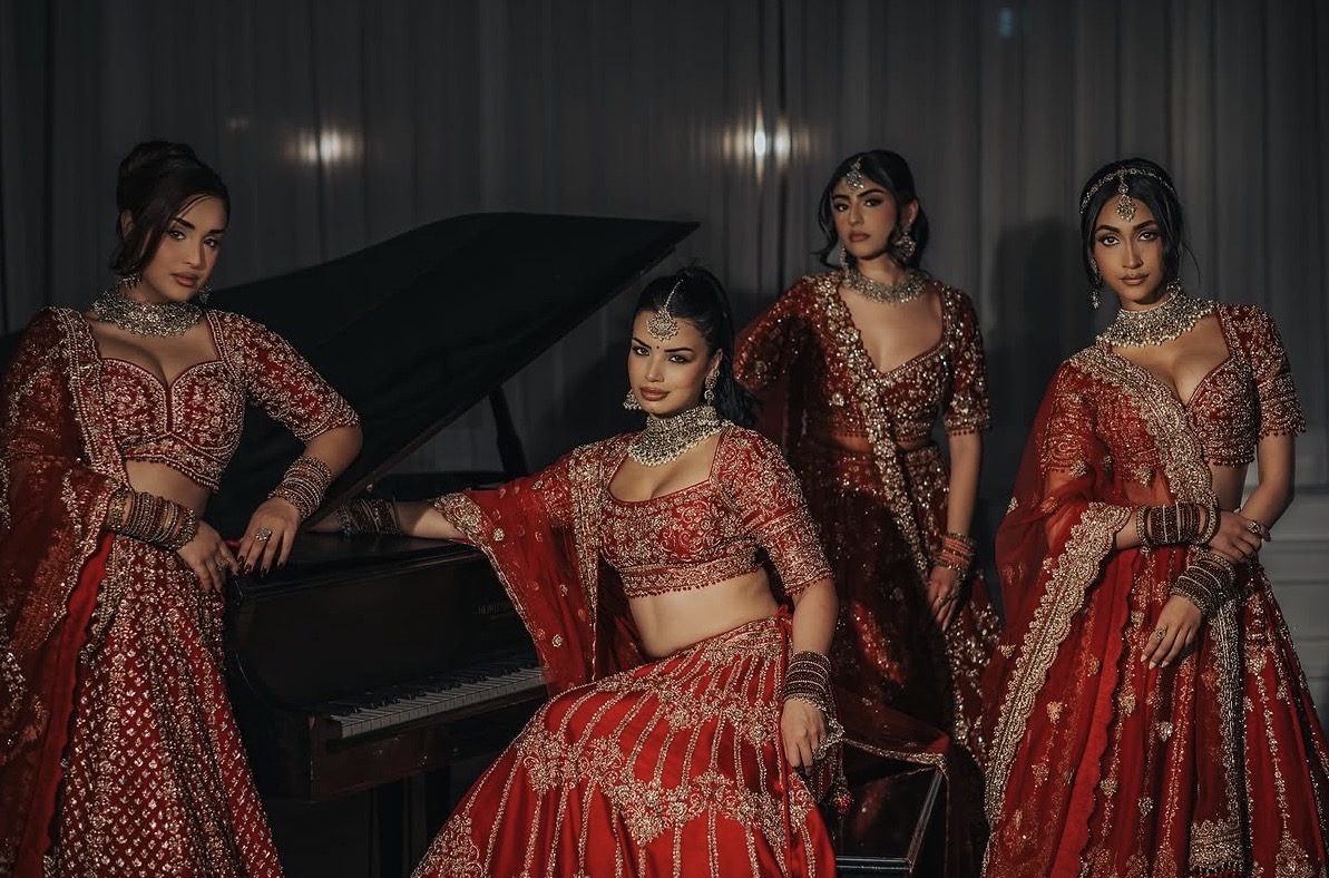 Bride with soft glam bridal makeup by Tannu Bedi Artistry
